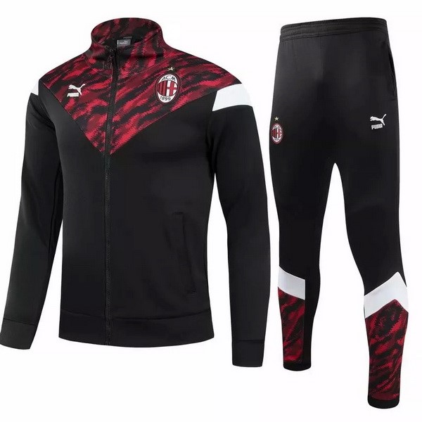 Chandal AC Milan 2021-22 Negro Rojo